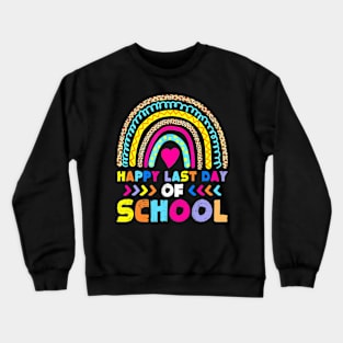 Happy Last Day Of School 2022 Student Graduation Rainbow T-Shirt Crewneck Sweatshirt